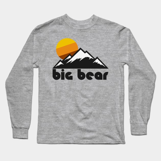 Retro Big Bear ))(( Tourist Souvenir Travel California Design Long Sleeve T-Shirt by darklordpug